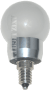 クリプトンＬＥＤ電球【調光】　選べる色温度　薄ホワイトカバー　昼光色　ハイパワー４Ｗ　Ｅ１７　Ｄ６０