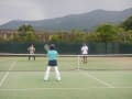 梅雨の真っ最中にも『ＨＯＴ会』はテニスが出来ます。！！！