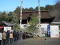 辰年には龍の彫り物がある手力雄神社