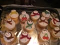 snowman cupcakes