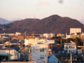 ２月１０日（火）午前７時、平塚市・東海岸からの富士山、湘南平、箱根です