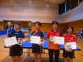 第25回八王子市民卓球フェスティバル入賞者