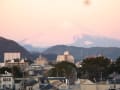1月8日（木）7時の富士山、湘南平、箱根