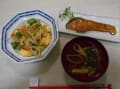 キムチ＆卵入り野菜炒め＆鮭のソテー