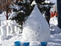 雪あかりの作業中