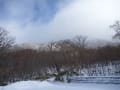 強風と霧氷の赤城山