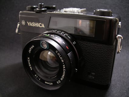 Yashica Electro35 Gx ちょっと古いカメラで