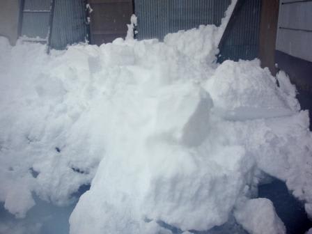 我家の雪の処理方法 魚沼の散歩道