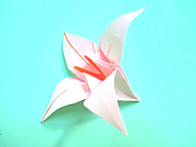 折り紙 百合 ユリ 折り方動画 創作折り紙の折り方