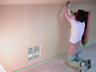 石膏ボードのジョイント処理 １ 晴耕雨読で住まいを造ろう