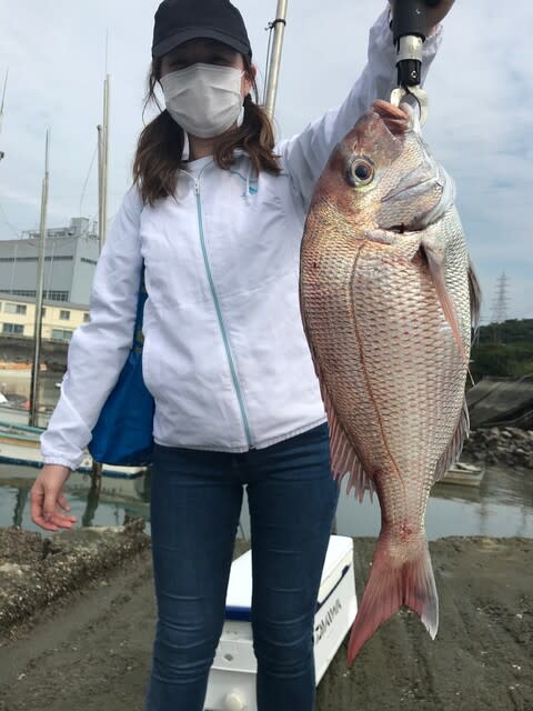 近場真鯛釣り 有明海三池港の釣り船 珠浬丸 釣果