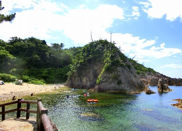 美しい海 鴨ヶ磯海岸 17 08 03 Hasyan の 旅の散歩道