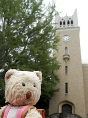 ちょこっと東京旅 漫画家 弘兼憲史がデザインしたキャラクター 早稲田大学の Weseda Bear ネコのミモロのjapan Travel ｍｉｍｏｒｏ ｔｈｅ ｃａｔ Japan Travel