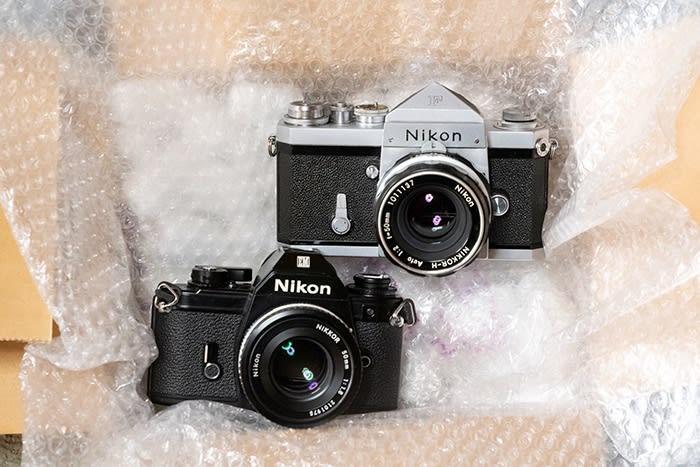 ヤフオクでニコンF アイレベルとEM、そして50mmを2本を衝動買い(苦笑