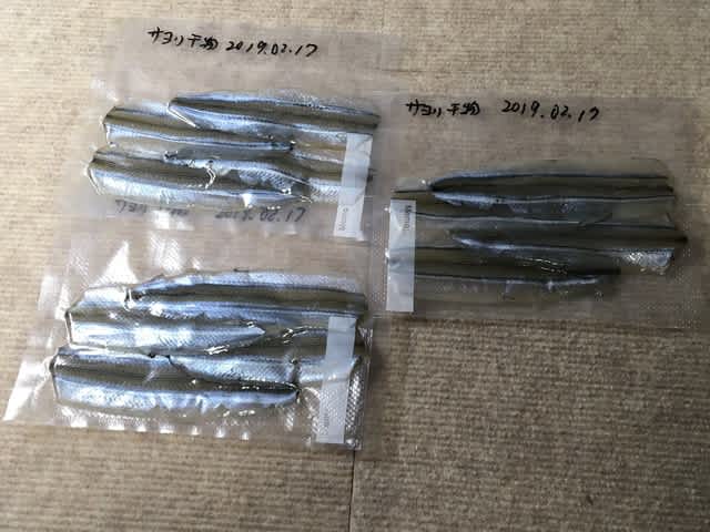 サヨリの一夜干し スコにゃん日記 サヨリの一夜干し スコにゃん日記