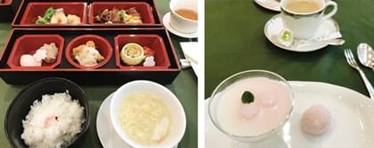 明治記念館の竹林亭で花見弁当 明治記念館の竹林亭で花見弁当