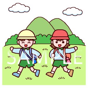 新鮮な遠足 イラスト 白黒 日本のイラスト