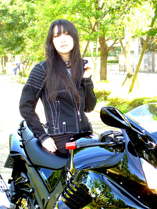 画像を等倍で表示します イエローコーンとZZR1400