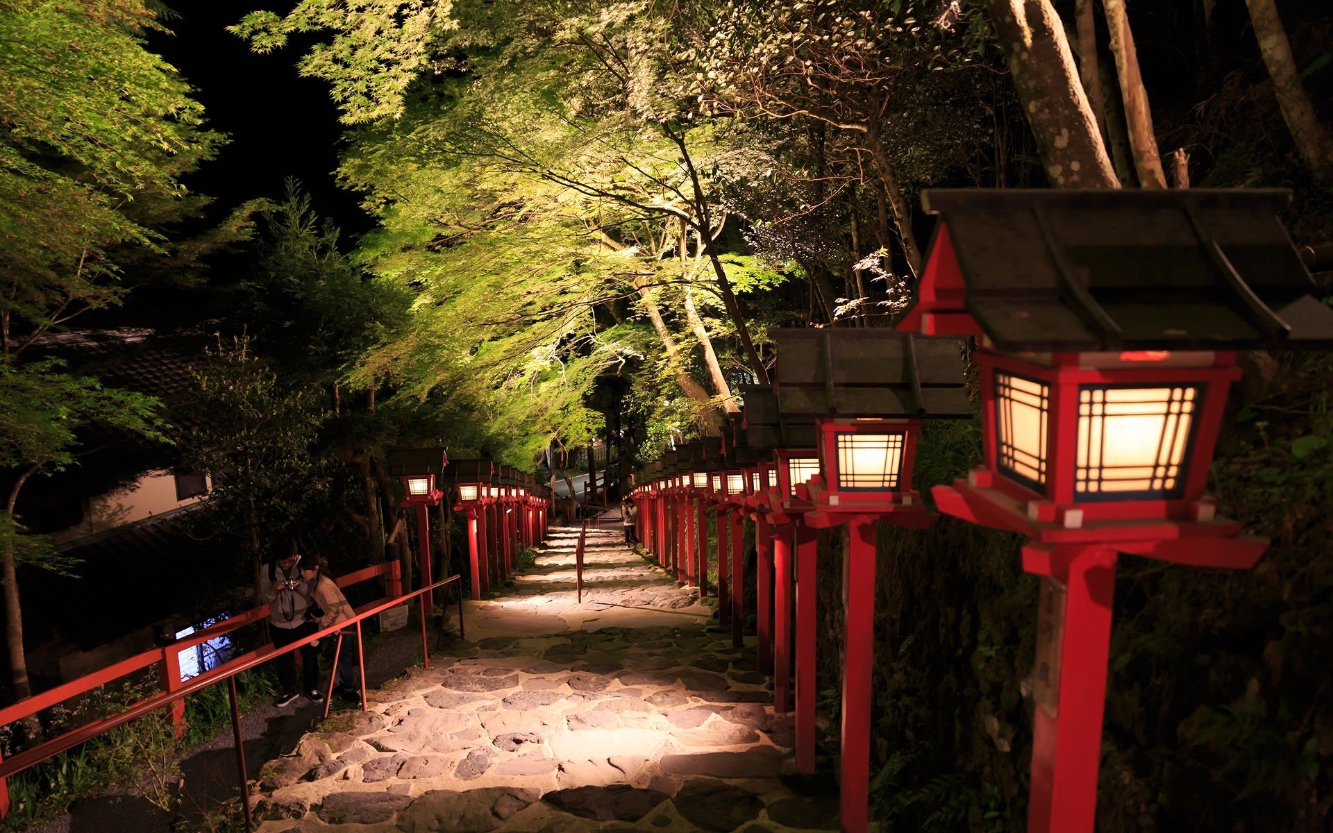 17年新緑の京都 貴船神社ライトアップの壁紙 計36枚 壁紙 日々駄文