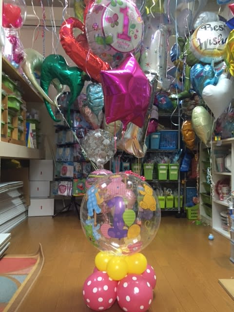 バルーン 誕生日 1歳 １歳誕生日プレゼント女の子に人気のバルーンギフト バルーンギフトはバルーンコネクション お問い合わせa Balloonconnection Jp