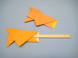 キツネの箸袋おりがみ 創作折り紙の折り方