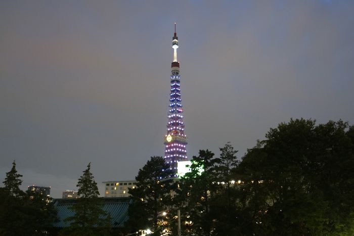 東京タワー4夜限定ドラえもんライトアップ The Tokyo Tower