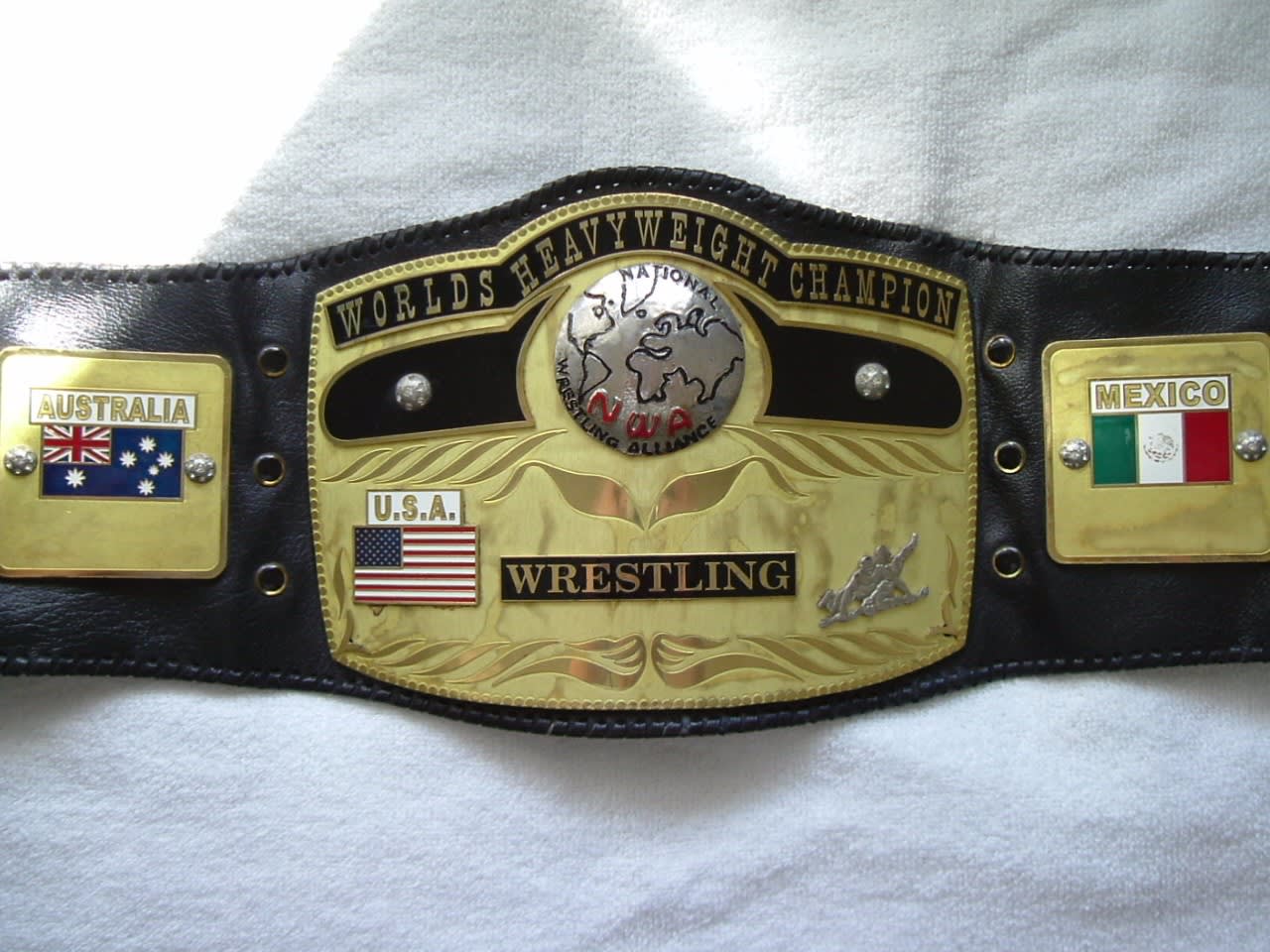 【非売品】 NWA世界ヘビー級チャンピオンベルト（Ten Pounds of Goldハーリー・レイスモデル）レプリカ - 私の知人所有の