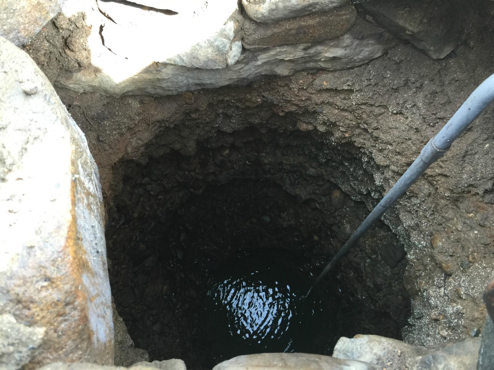 古井戸を安全な井戸に再生しました トミーさんの井戸掘り勉強塾