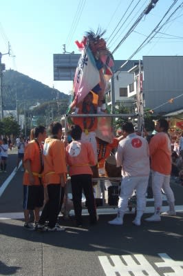 本津獅子保存会 石清尾八幡宮秋季大祭にて