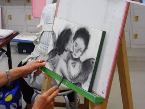 シャガールの模写、額入り、 シャガールの模写、額入り、