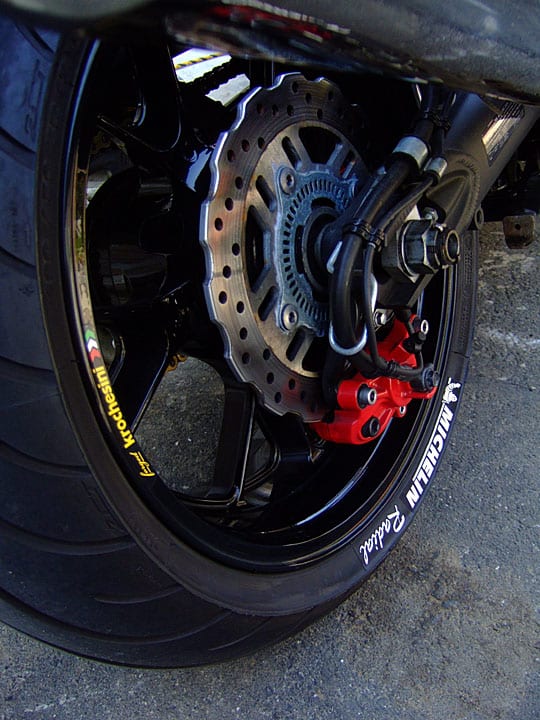 画像を等倍で表示します タイヤステッカー ZZR1400 黒風