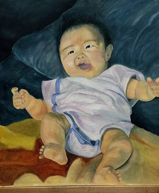 加須のiさん 赤ちゃん色着け 絵画指導 菅野公夫のブログ