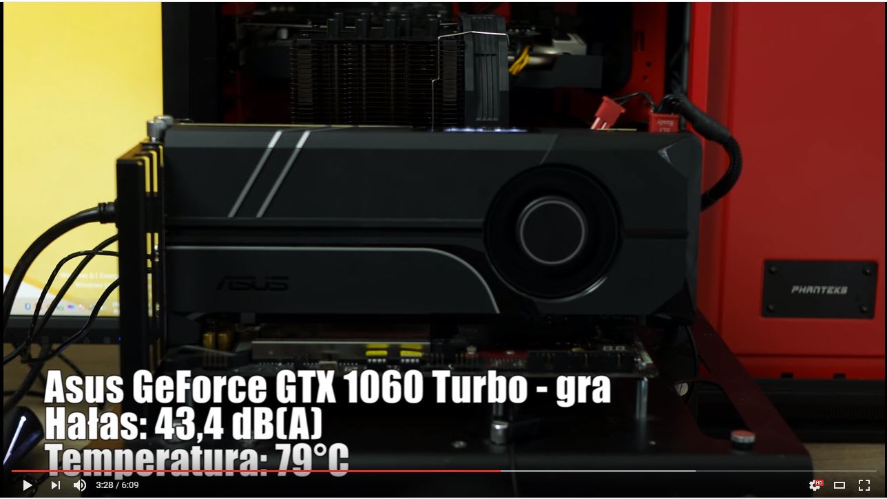 Asus GTX 1060 Turbo 6GB やっぱり外排気だと騒音と戦わなくてはならない？ - （仮）