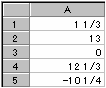 【Excel】分数を入力する