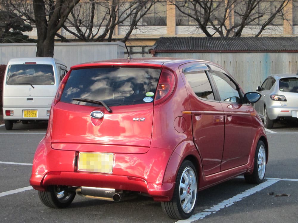 スバルr2 フロントウインカー 交換 五部輪通帳