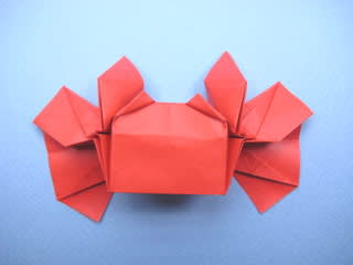折り紙のカニ 創作折り紙の折り方