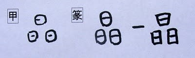 音符 晶ショウ と 星セイ 星は もと晶だった 醒セイ 漢字の音符