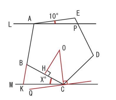 正五角形というだけで 分かる角度は 名寄 算数数学教室より
