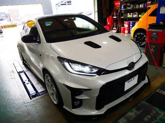 GRヤリスショートシフト取付 - グランプリブログ