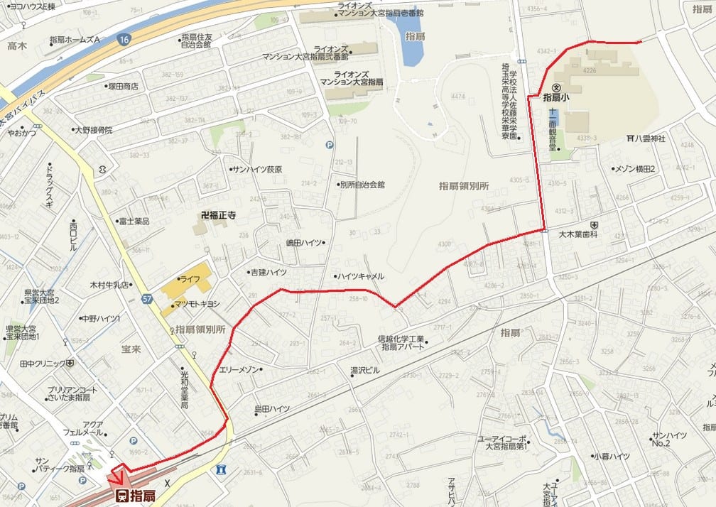 指扇小学校から指扇駅まで 咲いた万歩 指扇小学校から指扇駅まで 咲いた万歩