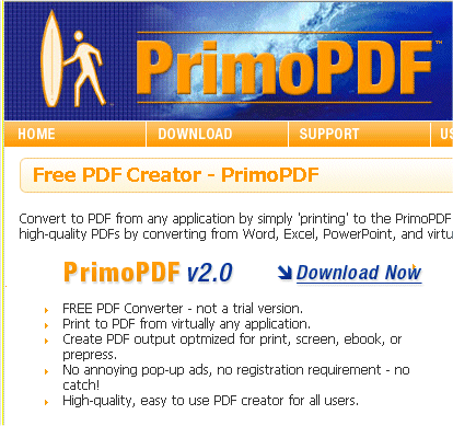 無償の Pdf 作成ソフト Primo Pdf 01 北の窓から 芦田っち