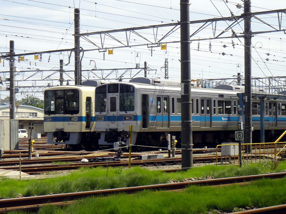 相模大野の車庫でお休み 8000形 1000形 くるま走ってたの