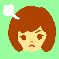 怒った表情の女の子のイラスト