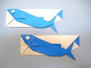 秋刀魚 サンマ の箸袋おりがみ 創作折り紙の折り方