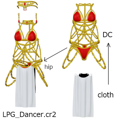 Poser Lpg用 Dancer 画像は主に3dcgです