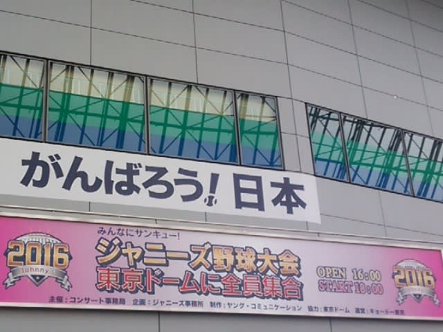 ジャニーズ野球大会16 東京ドームに全員集合 ココロの手帳にメモっとこう