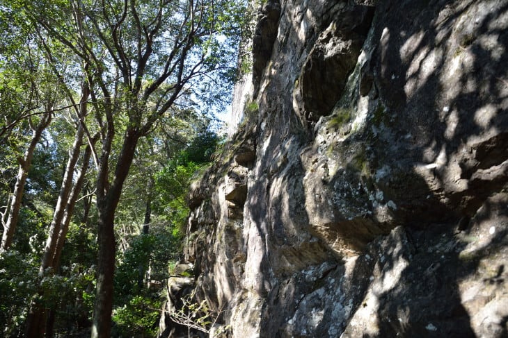 圧巻の岩壁 とガレ場急登り 行縢山 南面がけ下コースを登る 2 延岡の山歩人ｋ