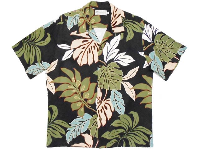 ダイナミックな南国植物柄のアロハシャツ アロハシャツ着る蔵のブログ