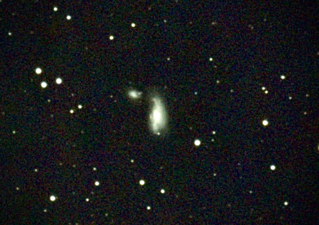 星見娘で電視観望4021(りょうけん座 NGC4490 Cocoon Galaxy) - よしべや自然博物館