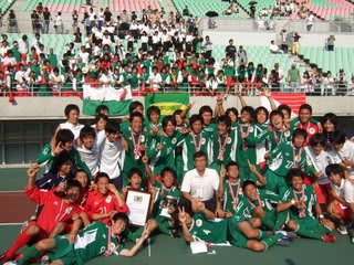 22年ぶりの優勝 大阪体育大学サッカー部 Alba18と15監督のわたしのたわし